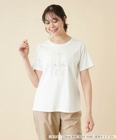 ＊＊Leilian PLUS HOUSE__ / レリアンプラスハウス カットソー | 刺繍カットソー