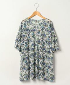 ＊＊Leilian PLUS HOUSE__ / レリアンプラスハウス カットソー | フラワープリントカットソー