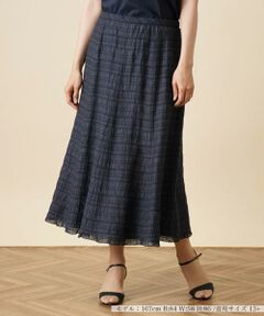 ＊＊Leilian PLUS HOUSE__ / レリアンプラスハウス ミニ・ひざ丈スカート | 刺繍フレアスカート