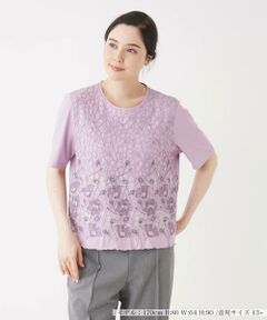 ＊＊Leilian PLUS HOUSE__ / レリアンプラスハウス カットソー | 刺繍カットソー