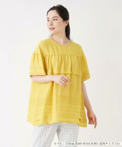 ＊＊Leilian PLUS HOUSE__ / レリアンプラスハウス シャツ・ブラウス | タックボーダーブラウス