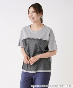 ＊＊Leilian PLUS HOUSE__ / レリアンプラスハウス カットソー | チュールロゴTシャツ