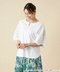 ＊＊Leilian PLUS HOUSE__ / レリアンプラスハウス カットソー | キーネックカットソー