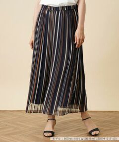 ＊＊Leilian PLUS HOUSE__ / レリアンプラスハウス その他パンツ | ストライプワイドパンツ