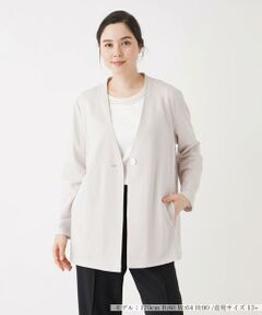 ＊＊Leilian PLUS HOUSE__ / レリアンプラスハウス ノーカラージャケット | ノーカラージャケット