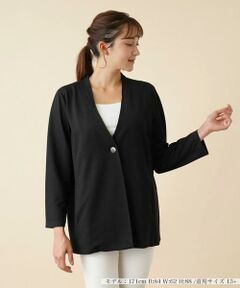 ＊＊Leilian PLUS HOUSE__ / レリアンプラスハウス ノーカラージャケット | ノーカラージャケット