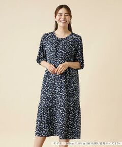 ＊＊Leilian PLUS HOUSE__ / レリアンプラスハウス ミニ丈・ひざ丈ワンピース | プリントワンピース
