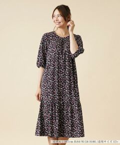 ＊＊Leilian PLUS HOUSE__ / レリアンプラスハウス ミニ丈・ひざ丈ワンピース | プリントワンピース