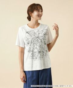 ＊＊Leilian PLUS HOUSE__ / レリアンプラスハウス カットソー | プリントTシャツ