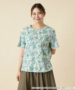 ＊＊Leilian PLUS HOUSE__ / レリアンプラスハウス カットソー | フラワー柄カットソー