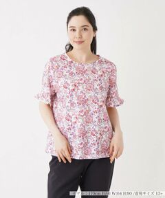 ＊＊Leilian PLUS HOUSE__ / レリアンプラスハウス カットソー | フラワー柄カットソー