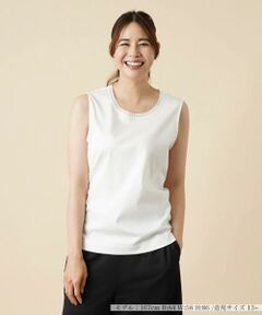 ＊＊Leilian PLUS HOUSE__ / レリアンプラスハウス カットソー | 刺繍タンクトップ