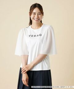 ＊＊Leilian PLUS HOUSE__ / レリアンプラスハウス カットソー | バタフライスリーブ切替カットソー