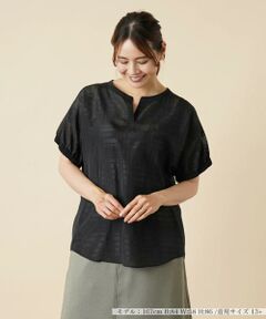 ＊＊Leilian PLUS HOUSE__ / レリアンプラスハウス シャツ・ブラウス | キーネックブラウス