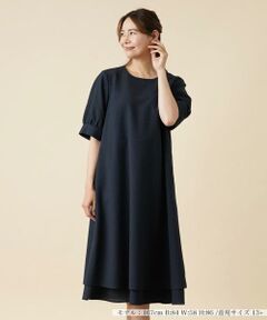 ＊＊Leilian PLUS HOUSE__ / レリアンプラスハウス ミニ丈・ひざ丈ワンピース | チェック柄ジャカードワンピース