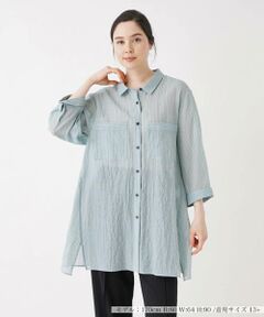 ＊＊Leilian PLUS HOUSE__ / レリアンプラスハウス シャツ・ブラウス | ストライプブラウス