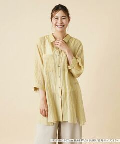 ＊＊Leilian PLUS HOUSE__ / レリアンプラスハウス シャツ・ブラウス | ストライプブラウス