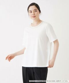 ＊＊Leilian PLUS HOUSE__ / レリアンプラスハウス カットソー | 切替ネックカットソー