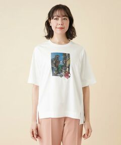 ＊＊Leilian PLUS HOUSE__ / レリアンプラスハウス カットソー | 刺繍プリントTシャツ