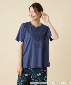 ＊＊Leilian PLUS HOUSE__ / レリアンプラスハウス カットソー | スクエアレースTシャツ