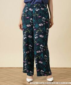 ＊＊Leilian PLUS HOUSE__ / レリアンプラスハウス パンツ | プリントワイドパンツ