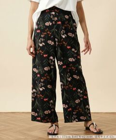 ＊＊Leilian PLUS HOUSE__ / レリアンプラスハウス パンツ | プリントワイドパンツ