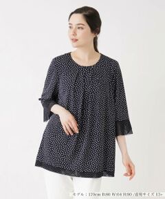 ＊＊Leilian PLUS HOUSE__ / レリアンプラスハウス カットソー | ドットカットソー