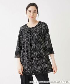 ＊＊Leilian PLUS HOUSE__ / レリアンプラスハウス カットソー | ドットカットソー