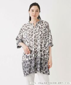 ＊＊Leilian PLUS HOUSE__ / レリアンプラスハウス カットソー | プリントスキッパーカットソー