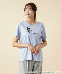 ＊＊Leilian PLUS HOUSE__ / レリアンプラスハウス カットソー | スパンコール刺繍Tシャツ