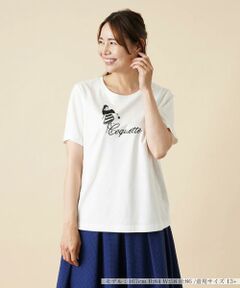 ＊＊Leilian PLUS HOUSE__ / レリアンプラスハウス カットソー | スパンコール刺繍Tシャツ