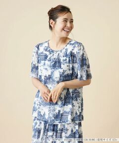 ＊＊Leilian PLUS HOUSE__ / レリアンプラスハウス カットソー | プリントカットソー