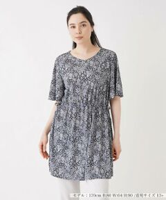 ＊＊Leilian PLUS HOUSE__ / レリアンプラスハウス カットソー | ペイズリー柄チュニックカットソー