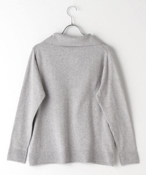 L'EQUIPE / レキップ ニット・セーター | コットンカシミヤ衿付きニットプルオーバー | 詳細1