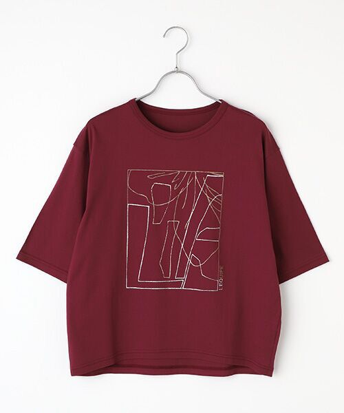 L'EQUIPE / レキップ Tシャツ | アートグリッタープリントTシャツ | 詳細11