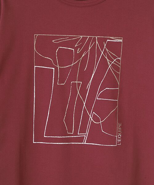 L'EQUIPE / レキップ Tシャツ | アートグリッタープリントTシャツ | 詳細4