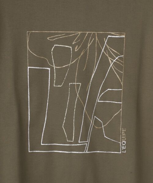 L'EQUIPE / レキップ Tシャツ | アートグリッタープリントTシャツ | 詳細12