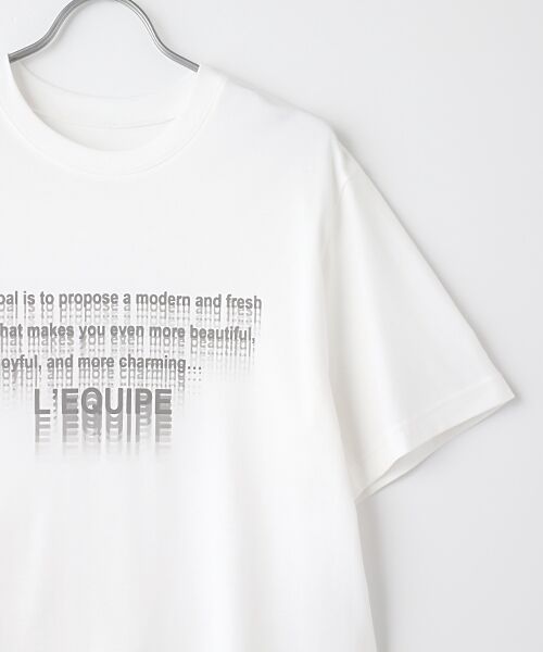 L'EQUIPE / レキップ Tシャツ | フローイングロゴプリントTシャツ | 詳細2