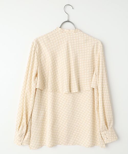 L'EQUIPE / レキップ シャツ・ブラウス | ダイヤ柄プリントブラウス | 詳細1