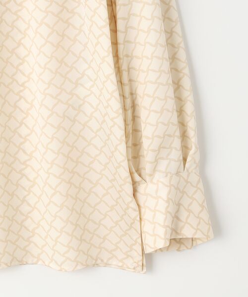 L'EQUIPE / レキップ シャツ・ブラウス | ダイヤ柄プリントブラウス | 詳細3