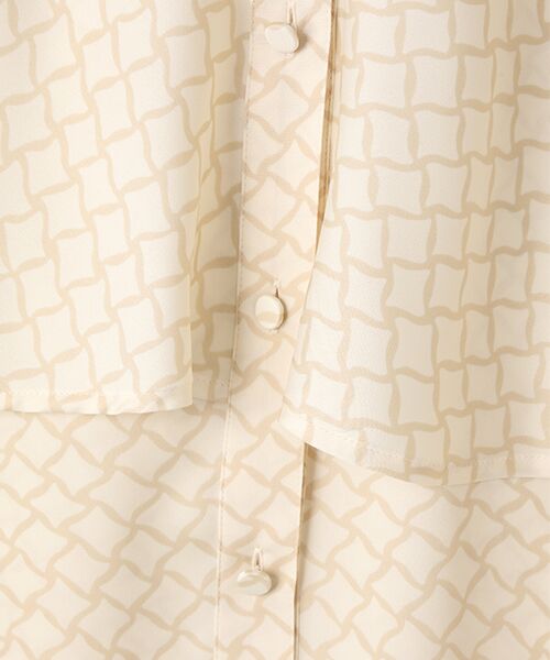 L'EQUIPE / レキップ シャツ・ブラウス | ダイヤ柄プリントブラウス | 詳細4