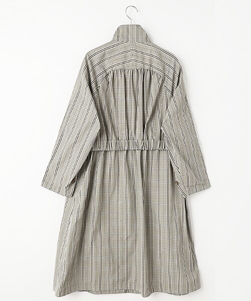 L'EQUIPE / レキップ その他アウター | 先染めメモリーウェザーチェックスタンドカラーコート | 詳細1