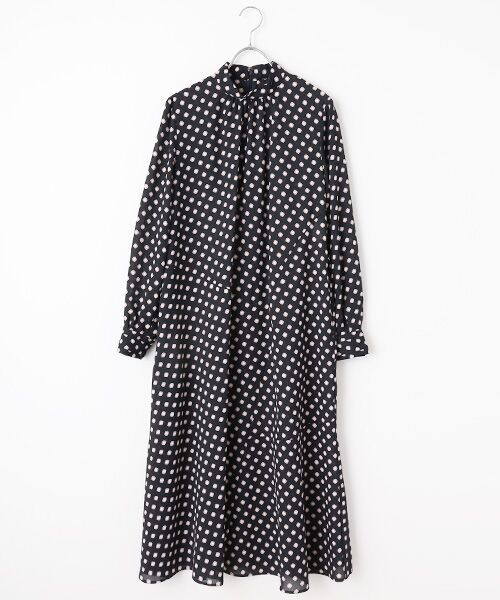 L'EQUIPE / レキップ ロング・マキシ丈ワンピース | スクエアドットプリントワンピース | 詳細8