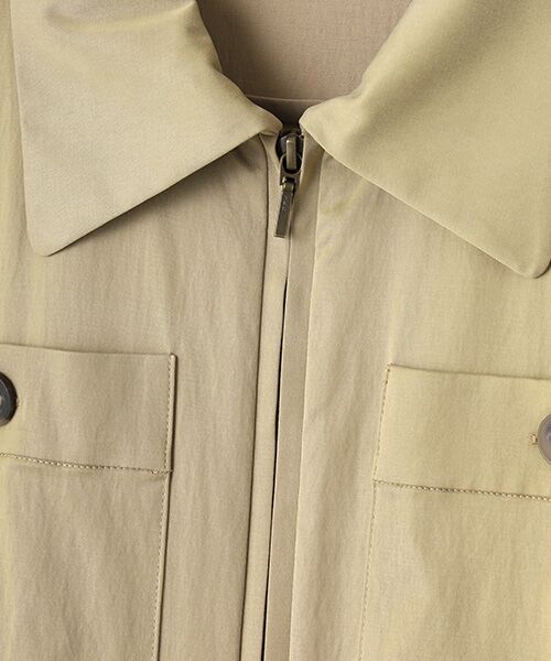 L'EQUIPE / レキップ ロング・マキシ丈ワンピース | キュプラナイロンピーチシャツワンピース | 詳細1