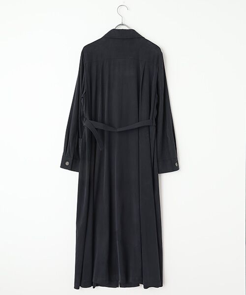 L'EQUIPE / レキップ ロング・マキシ丈ワンピース | キュプラナイロンピーチシャツワンピース | 詳細2