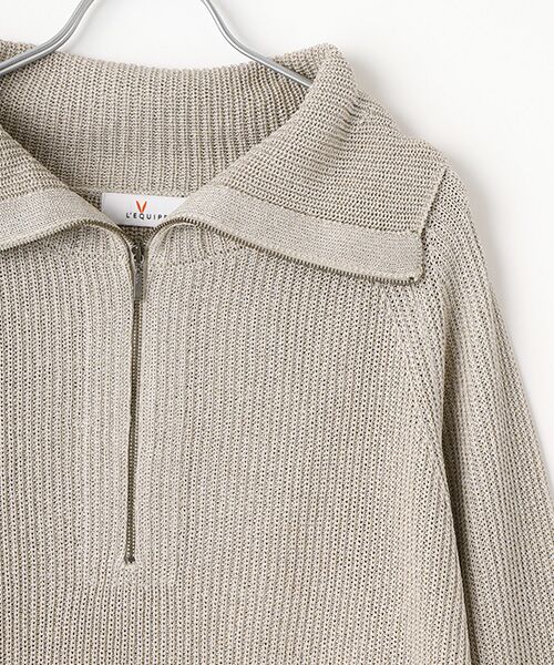 L'EQUIPE / レキップ ニット・セーター | ラメハーフZIPニット | 詳細4