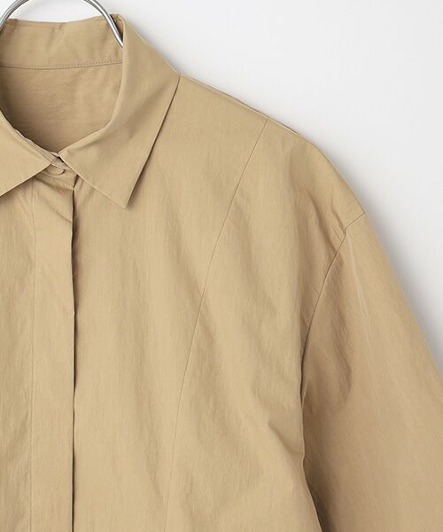 L'EQUIPE / レキップ シャツ・ブラウス | コットンナイロンダンプシャツブラウス | 詳細3