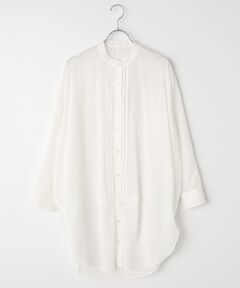 L'EQUIPE レキップ　ノーカラー　ロングブラウス　ロングシャツ L'EQUIPE / レキップ （レディース） シャツ・ブラウス