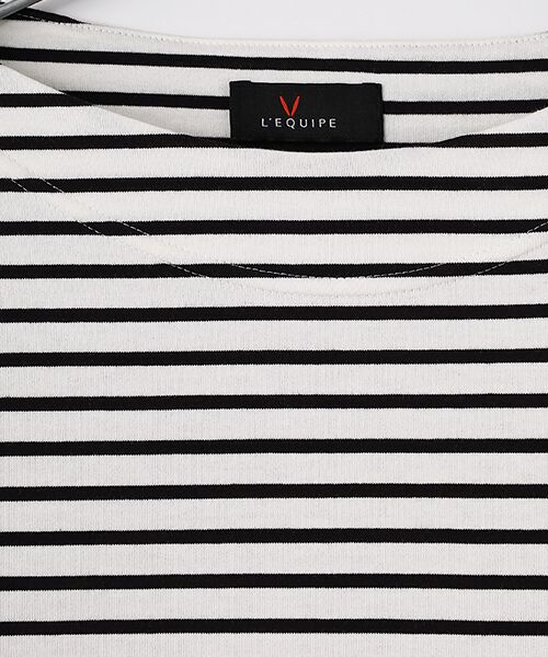 L'EQUIPE / レキップ カットソー | コットン天竺ボーダーカットソー | 詳細1