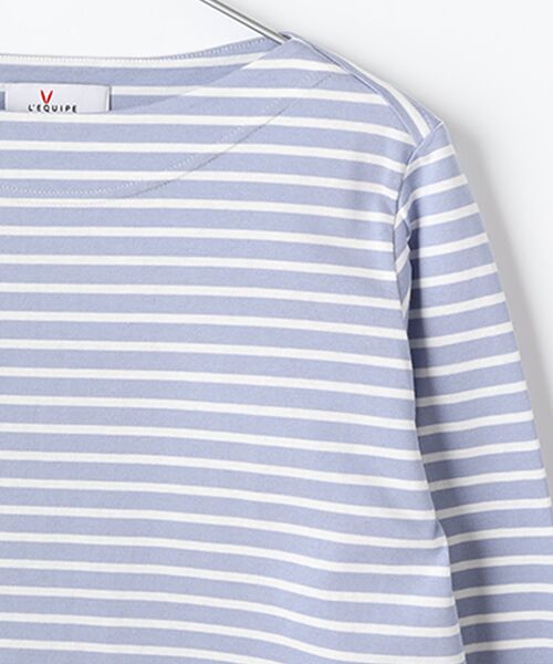 L'EQUIPE / レキップ カットソー | コットン天竺ボーダーカットソー | 詳細4